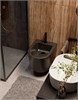 AQUAme Биде подвесное, цвет черный матовый, с отв под смеситель, с переливом 515x360x345мм, черный матовый AQM2101MB - фото 325736