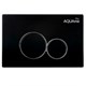 AQUAme Панель смыва для инсталляции, черный AQM4101B - фото 325759