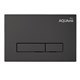 AQUAme Панель смыва для инсталляции, черный AQM4103B - фото 325775