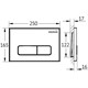 AQUAme Панель смыва для инсталляции акриловая, белый AQM4104W - фото 325784