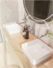 AQUAme Раковина накладная отдельностоящая прямоугольная. 400*400*110, белый AQM5008 - фото 325860