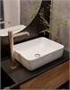 AQUAme Asti Смеситель для раковины однорычажный, Brushed gold AQM6414BG - фото 326363