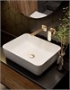 AQUAme Monza Смеситель для раковины настенный на 2 отв., внутр монтаж в компл., Brushed gold AQM6315BG - фото 326385