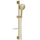 AQUAme Душевой гарнитур H=790мм, ?120 мм, 3 режима, мыльница, шланг 1500мм, Glossy gold AQM8101GG - фото 327016