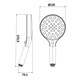 AQUAme Ручной душ 135мм, 4 режима, слайдер, Хром AQM8501CR - фото 327030