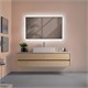 AQUAme 600х1000 Зеркало с подсветкой и подогревом универсальный монтаж AQM9102B - фото 327176