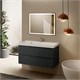 AQUAme "S3" тумба под умывальник подвесная 100 см., цвет антрацит. AQM900310GM - фото 327240