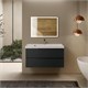 AQUAme "S3" тумба под умывальник подвесная 100 см., цвет антрацит. AQM900310GM - фото 327241