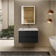 AQUAme "S3" тумба под умывальник подвесная 80 см., цвет антрацит. AQM900380GM - фото 327254