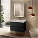 AQUAme "S3" тумба под умывальник подвесная 80 см., цвет антрацит. AQM900380GM - фото 327257