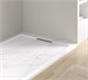 ESBANO Luxe Поддон прямоугольный из искуственного камня, крышка слива из искуственного камня размер 120x80 см, Белый ESPLM128CB - фото 327525