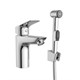 BELBAGNO Due Смеситель для раковины без донного клапана с гигиеническим душем, хром DUE-LVM/HGN-CRM-W0 - фото 328429