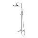 BELBAGNO Albano Душевая стойка со смесителем и изливом, хром ALBANO-VSCM-CRM - фото 328444