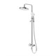 BELBAGNO Albano Душевая стойка со смесителем и изливом, хром ALBANO-VSCM-CRM - фото 328450