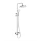 BELBAGNO Albano Душевая стойка со смесителем и изливом, хром ALBANO-VSCM-CRM - фото 328451