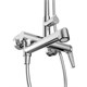 BELBAGNO Unique Душевая стойка со смесителем и изливом, хром UNIQUE-VSCM-CRM - фото 328472