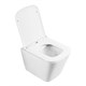 BELBAGNO Ardente-R Унитаз подвесной безободковый, с сиденьем дюропласт soft close, белый BB520CHR/SC - фото 328559