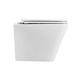 BELBAGNO Ardente-R Унитаз подвесной безободковый, с сиденьем дюропласт soft close, белый BB520CHR/SC - фото 328560