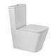 BELBAGNO Ardente-R Чаша безободкового унитаза с сиденьем дюропласт soft close, P-trap, белый BB02093CPR/SC - фото 328566