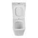 BELBAGNO Ardente-R Чаша безободкового унитаза с сиденьем дюропласт soft close, P-trap, белый BB02093CPR/SC - фото 328568