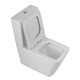 BELBAGNO Ardente-R Чаша безободкового унитаза с сиденьем дюропласт soft close, P-trap, белый BB02093CPR/SC - фото 328571