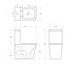 BELBAGNO Ardente-R Чаша безободкового унитаза с сиденьем дюропласт soft close, P-trap, белый BB02093CPR/SC - фото 328574