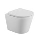 BELBAGNO Flay-R Унитаз подвесной безободковый с сиденьем дюропласт soft close, белый BB053CHR/SC - фото 328591