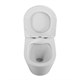 BELBAGNO Flay-R Унитаз подвесной безободковый с сиденьем дюропласт soft close, белый BB053CHR/SC - фото 328593