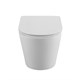 BELBAGNO Flay-R Унитаз подвесной безободковый с сиденьем дюропласт soft close, белый BB053CHR/SC - фото 328595