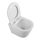 BELBAGNO Flay-R Унитаз подвесной безободковый с сиденьем дюропласт soft close, белый BB053CHR/SC - фото 328597