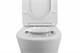 BELBAGNO Flay-R Чаша унитаза безободкового с сиденьем дюропласт soft close P-trap, белый BB2149CPR/SC - фото 328661
