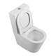 BELBAGNO Flay-R Чаша унитаза безободкового с сиденьем дюропласт soft close P-trap, белый BB2149CPR/SC - фото 328665