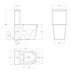 BELBAGNO Flay-R Чаша унитаза безободкового с сиденьем дюропласт soft close P-trap, белый BB2149CPR/SC - фото 328666