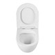 BELBAGNO Sfera-R Унитаз подвесной безободковый с сиденьем дюропласт soft close, белый BB046CHR/SC - фото 328685