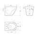BELBAGNO Sfera-R Унитаз подвесной безободковый с сиденьем дюропласт soft close, белый BB046CHR/SC - фото 328691