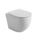 BELBAGNO Sfera-R Унитаз приставной безободковый с сиденьем дюропласт soft close, белый BB2141CBR/SC - фото 328692