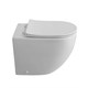 BELBAGNO Sfera-R Унитаз приставной безободковый с сиденьем дюропласт soft close, белый BB2141CBR/SC - фото 328698