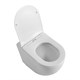 BELBAGNO Sfera-R Унитаз приставной безободковый с сиденьем дюропласт soft close, белый BB2141CBR/SC - фото 328703