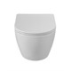 BELBAGNO Sfera-R Унитаз подвесной безободковый  со смывом "Торнадо", с сиденьем дюропласт soft close, белый BB046CH-TOR/SC - фото 328705