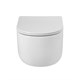 BELBAGNO Soft Унитаз подвесной безободковый со смывом "Торнадо", с сиденьем дюропласт soft close, белый BB084CH-TOR/SC - фото 328726