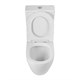 BELBAGNO Sfera-R Чаша унитаза безободкового с сиденьем дюропласт soft close P-trap, белый BB2141CPR/SC - фото 328732