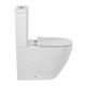 BELBAGNO Sfera-R Чаша унитаза безободкового с сиденьем дюропласт soft close P-trap, белый BB2141CPR/SC - фото 328735