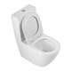 BELBAGNO Sfera-R Чаша унитаза безободкового с сиденьем дюропласт soft close P-trap, белый BB2141CPR/SC - фото 328736