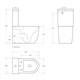 BELBAGNO Sfera-R Чаша унитаза безободкового с сиденьем дюропласт soft close P-trap, белый BB2141CPR/SC - фото 328738