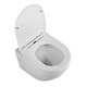 BELBAGNO Uno Унитаз подвесной безободковый с сиденьем дюропласт soft close, белый BB7306CHR/SC - фото 328741