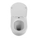 BELBAGNO Uno Унитаз подвесной безободковый с сиденьем дюропласт soft close, белый BB7306CHR/SC - фото 328742
