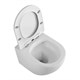 BELBAGNO Uno Унитаз подвесной безободковый с сиденьем дюропласт soft close, белый BB7306CHR/SC - фото 328744