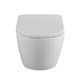 BELBAGNO Uno Унитаз подвесной безободковый с сиденьем дюропласт soft close, белый BB7306CHR/SC - фото 328747
