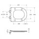 BELBAGNO Uno Унитаз подвесной безободковый с сиденьем дюропласт soft close, белый BB7306CHR/SC - фото 328748