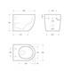 BELBAGNO Uno Унитаз подвесной безободковый с сиденьем дюропласт soft close, белый BB7306CHR/SC - фото 328749